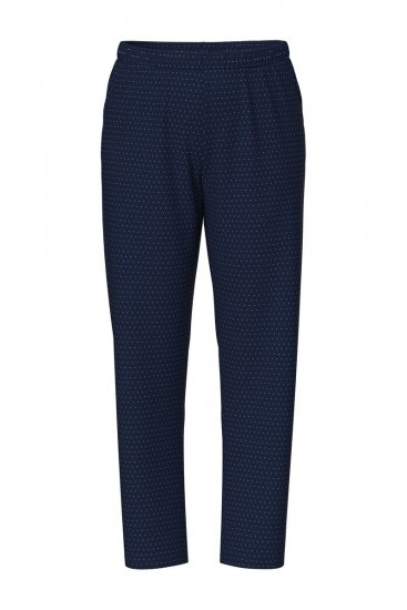 Ulla Popken 821244 Pyjama mit Punkten Dunkelblau - Pyjama/Loungewear - 