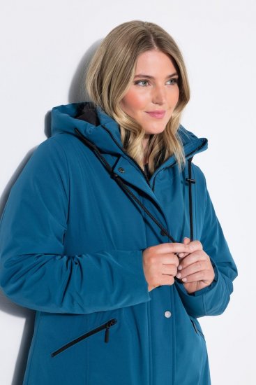 Ulla Popken 821495 Funktionsmantel Petrol - Mäntel - Große Größen: Mäntel für Damen