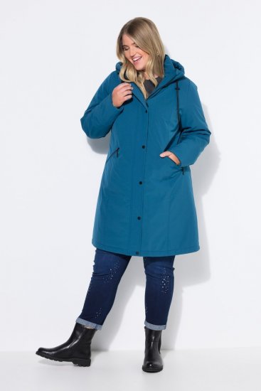Ulla Popken 821495 Funktionsmantel Petrol - Mäntel - Große Größen: Mäntel für Damen