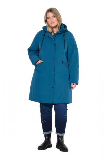 Ulla Popken 821495 Funktionsmantel Petrol - Mäntel - Große Größen: Mäntel für Damen
