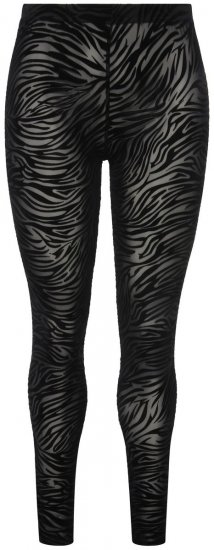 Ulla Popken 822286 Strumpfleggings mit Animal-Print Schwarz - Strumpfhosen & Socken - 