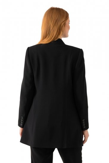 Ulla Popken 823318 Blazer mit Stehkragen Schwarz - Blazer - Blazer für Frauen in Großgrößen