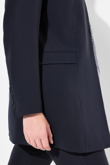Ulla Popken 823318 Blazer mit Stehkragen Dunkelblau - Blazer - Blazer für Frauen in Großgrößen
