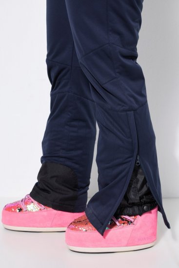 Ulla Popken 824297 Softshellhose mit Schneefang Dunkelblau - Skibekleidung - 