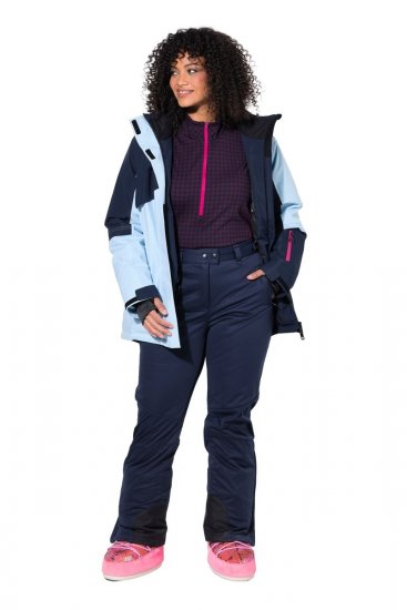 Ulla Popken 824297 Softshellhose mit Schneefang Dunkelblau - Skibekleidung - 