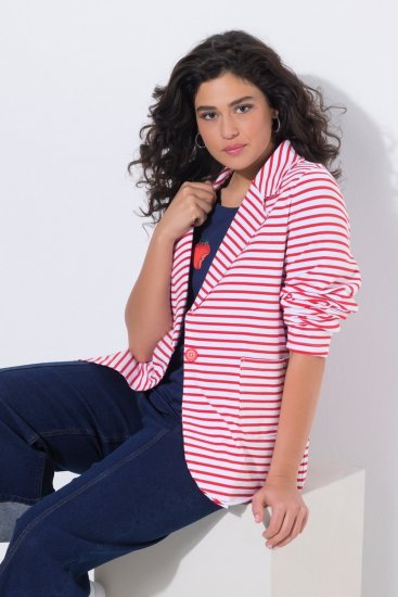 Ulla Popken 824355 Jerseyblazer Koralle - Blazer - Blazer für Frauen in Großgrößen