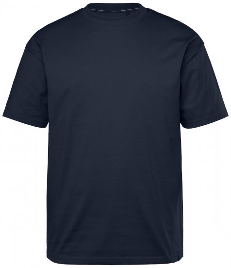 STHUGE 824720 Oversize T-Shirt Dunkelblau - Herren-T-Shirts - Herren-T-Shirts in großen Größen