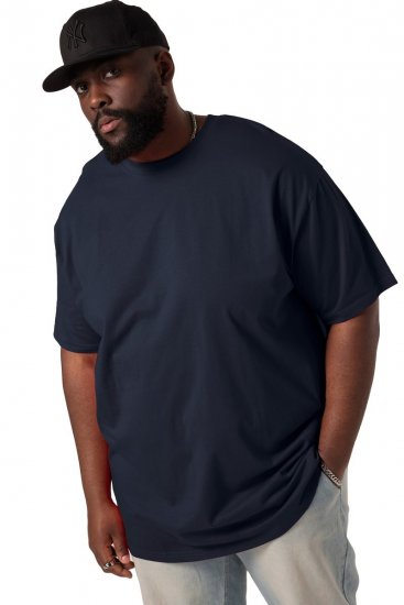 STHUGE 824720 Oversize T-Shirt Dunkelblau - Herren-T-Shirts - Herren-T-Shirts in großen Größen