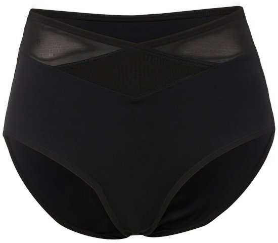 Ulla Popken 825676 Shaping-Slip mit hoher Taille Schwarz - Shapewear - 
