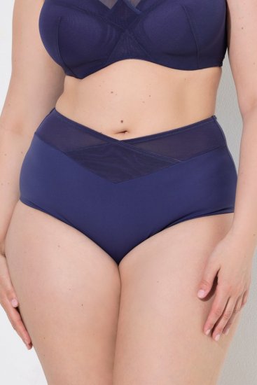 Ulla Popken 825676 Shaping-Slip mit hoher Taille Königsblau - Shapewear - 