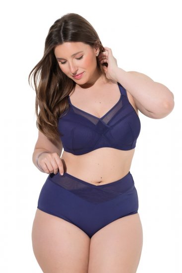 Ulla Popken 825676 Shaping-Slip mit hoher Taille Königsblau - Shapewear - 