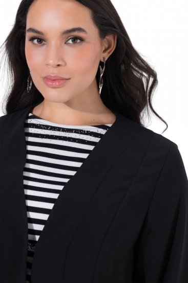 Ulla Popken 825828 Jacke Schwarz - Jacken - Große Jacken für Damen