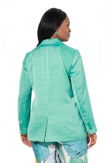 Ulla Popken 826161 Strukturierter Blazer Grün - Blazer - Blazer für Frauen in Großgrößen