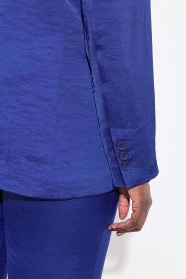 Ulla Popken 826161 Strukturblazer mit Pattentaschen Dunkelblau - Blazer - Blazer für Frauen in Großgrößen