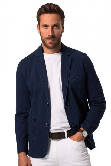 JP1880 826175 Sweatsakko im Vintage-Look Dunkelblau - Herrenanzüge und -blazer - Herrenanzüge und -blazer in großen Größen