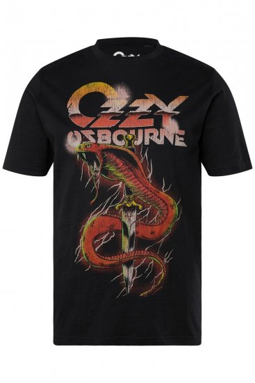 JP1880 Ozzy Osbourne Graphic Band T-Shirt Black - Herren-T-Shirts - Herren-T-Shirts in großen Größen
