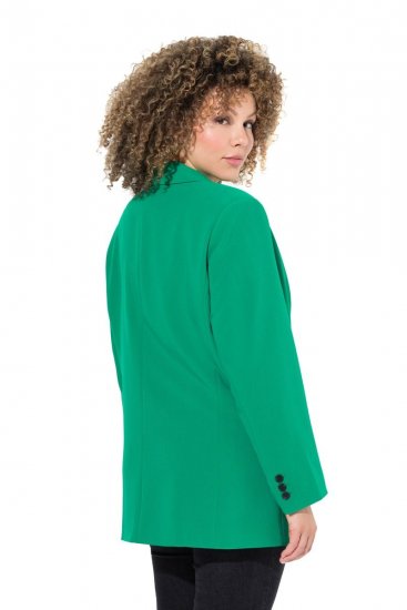 Ulla Popken 826487 Oversize-Blazer mit Pattentaschen Smaragdgrün - Blazer - Blazer für Frauen in Großgrößen