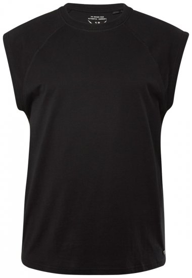JP1880 826660 Tanktop mit tiefer Schulter Schwarz - Herren-T-Shirts - Herren-T-Shirts in großen Größen
