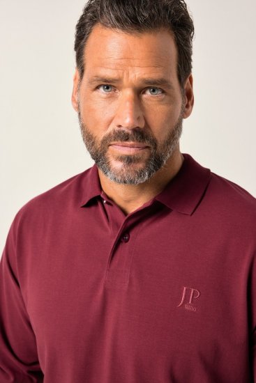 JP1880 Polo Shirt Pique Long Sleeve Red - Polo-shirts für herren - Polo-Shirts für Herren in großen Größen