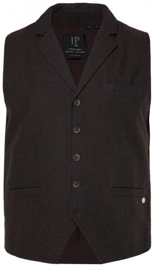 JP1880 828736 Tweedweste mit Strickrücken Dunkelbraun - Herrenanzüge und -blazer - Herrenanzüge und -blazer in großen Größen