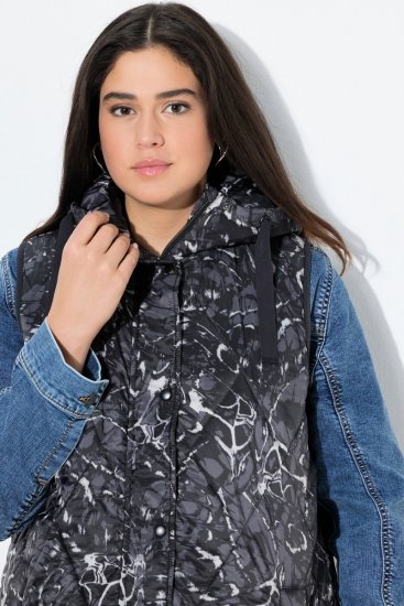 Ulla Popken 829120 Wetterfeste Weste Anthrazit - Westen - 