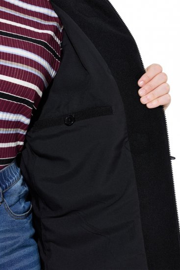 Ulla Popken 829347 Dufflecoat Schwarz - Mäntel - Große Größen: Mäntel für Damen