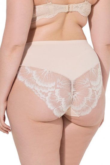 Ulla Popken 830094 Slips mit Spitze 2er-Pack Beige - Slips - 