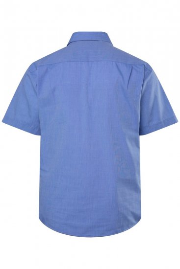 Men+ 756 Business-Hemd Halbarm mit Kent-Kragen Hellblau - Herrenhemden - Herrenhemden in großen Größen
