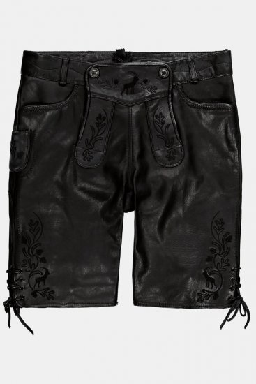 JP1880 831257 Ledershorts aus Nappaleder Schwarz - Herrenshorts - Herrenshorts in großen Größen