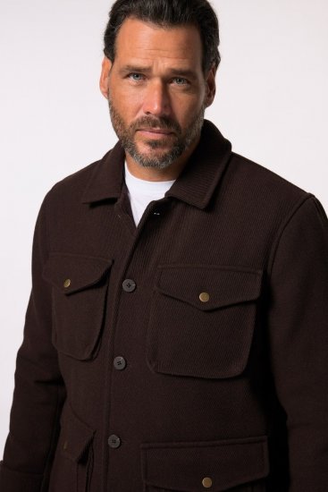 JP1880 Field Jacket Dark Brown - Herren jacken - Herren Jacken in großen Größen