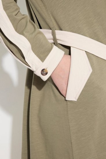 Ulla Popken 831963 Langärmliges Kleid Grau - Maxikleider - Große Größen: Lange Maxikleider
