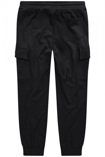 Men+ 113 Jogginghose mit Cargotaschen Schwarz - Jogginghosen für herren - Jogginghosen für Herren in großen Größen
