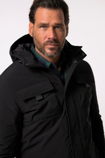 JP1880 Field Jacket Wind-repellent Black - Herren jacken - Herren Jacken in großen Größen