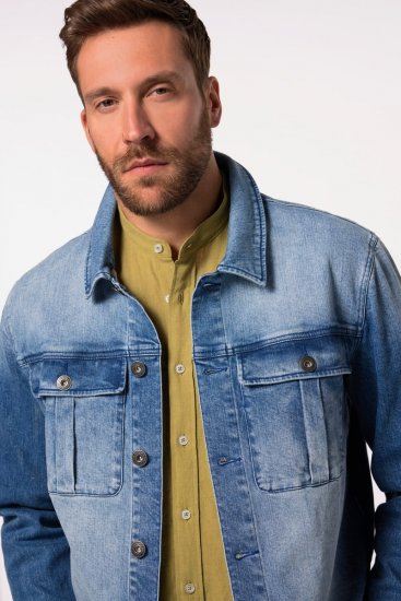 JP1880 832510 Stretch Jeansjacke Indigoblau - Herren jacken - Herren Jacken in großen Größen