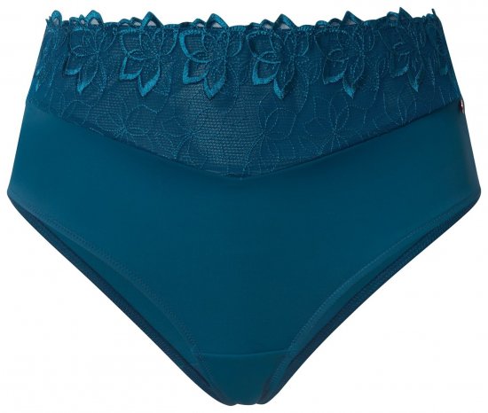 Ulla Popken 832864 Strings mit Spitze Petrol - Slips - 
