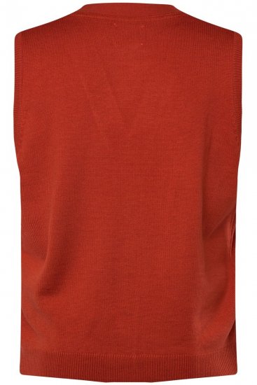 Boston Park 948 Strickweste mit V-Ausschnitt Terrakotta - Herrenanzüge und -blazer - Herrenanzüge und -blazer in großen Größen
