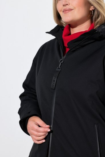 Ulla Popken 833341 Funktionsjacke Schwarz - Jacken - Große Jacken für Damen