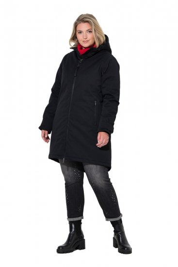 Ulla Popken 833341 Funktionsjacke Schwarz - Jacken - Große Jacken für Damen
