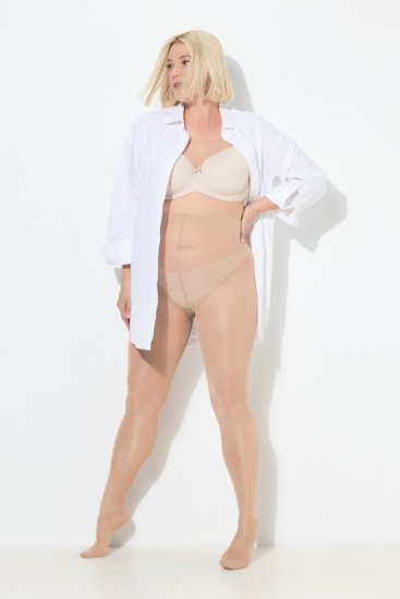 Ulla Popken 833654 Stützstrumpfhose Beige - Strumpfhosen & Socken - 