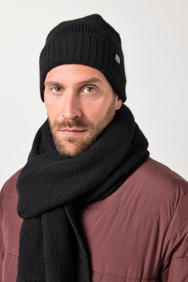 JP1880 834031 Strickschal Schwarz - Schals - 