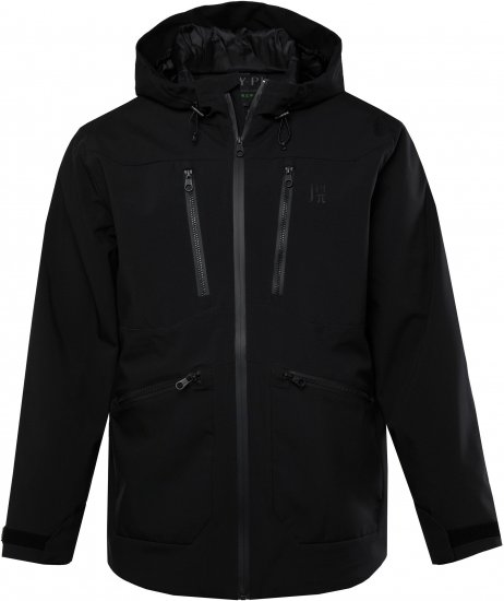 JP1880 Jay-Pi Functional Jacket Black - Sportbekleidung & outdoor - Sportbekleidung in große größen für herren