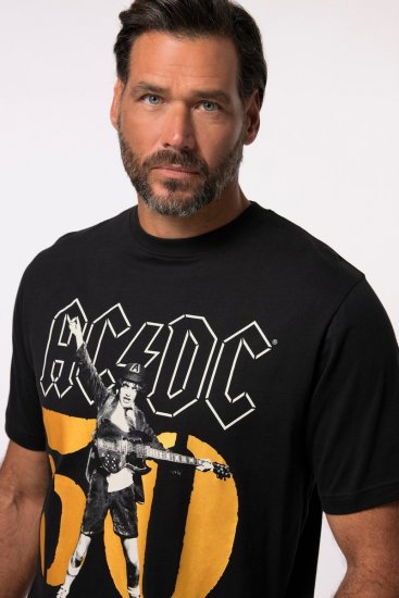 JP1880 AC/DC Graphic Band T-Shirt Black - Herren-T-Shirts - Herren-T-Shirts in großen Größen