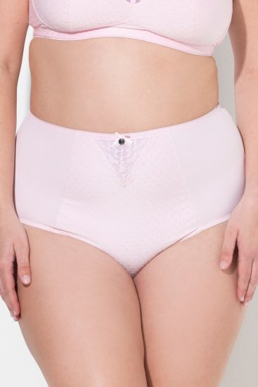 Ulla Popken 834307 Shaping-Slip mit Spitze Rosa - Shapewear - 