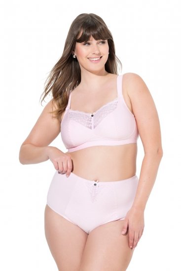 Ulla Popken 834307 Shaping-Slip mit Spitze Rosa - Shapewear - 