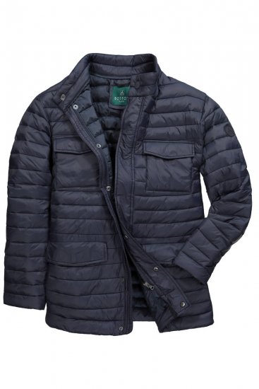 Boston Park 416 Steppjacke mit Stehkragen Dunkelblau - Herren jacken - Herren Jacken in großen Größen