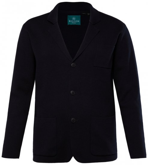 Boston Park 747 Flexlastic Stricksakko Dunkelblau - Herrenanzüge und -blazer - Herrenanzüge und -blazer in großen Größen