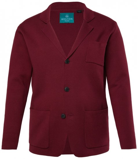 Boston Park 747 Flexlastic Stricksakko Aubergine - Herrenanzüge und -blazer - Herrenanzüge und -blazer in großen Größen