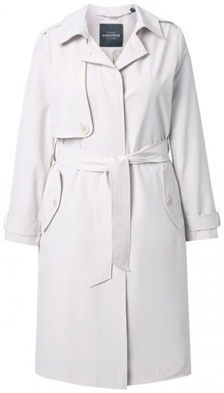 Ulla Popken 834990 Trenchcoat Taupe - Mäntel - Große Größen: Mäntel für Damen
