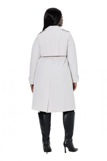 Ulla Popken 834990 Trenchcoat Taupe - Mäntel - Große Größen: Mäntel für Damen