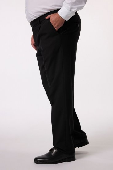 Men+ 066 Porto Anzughose Bauchfit Schwarz - Herrenanzüge und -blazer - Herrenanzüge und -blazer in großen Größen